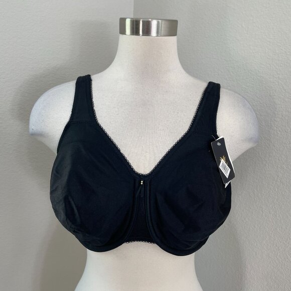 NEW Wacoal Womens 34G Full Coverage Bra Black Underwire 855192 - Picture 1 of 9